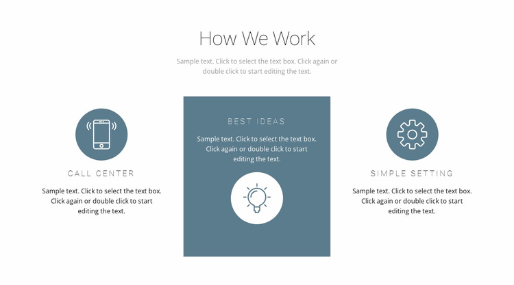 How the principle of work works Website Template