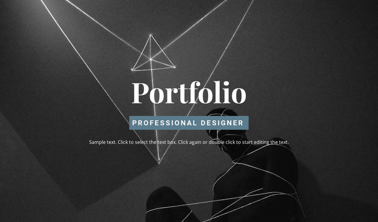 Check out the portfolio Website Template