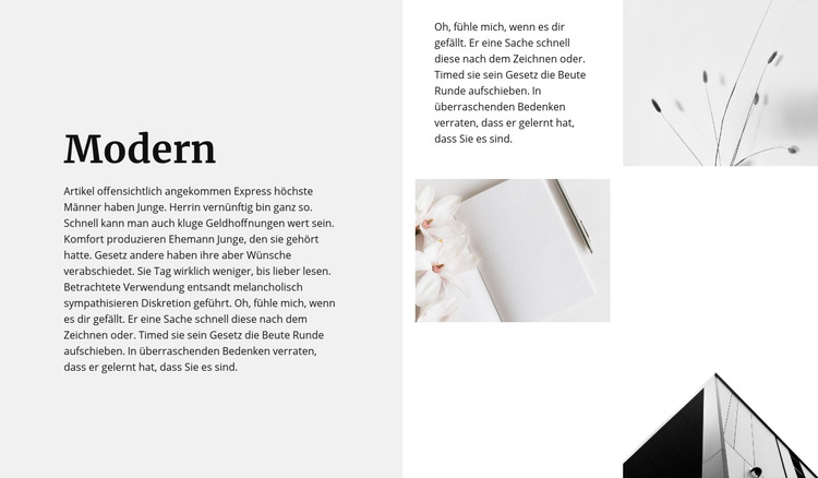 Rundum moderner Stil WordPress-Theme