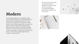 Moderne Stijl Rondom - Webmockup