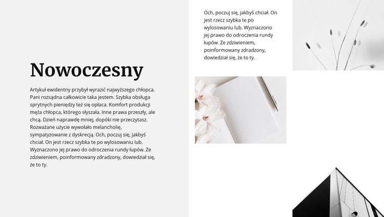 Nowoczesny styl dookoła Szablon CSS