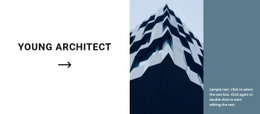 The First Project Of A Young Architect - Website Template Free Download