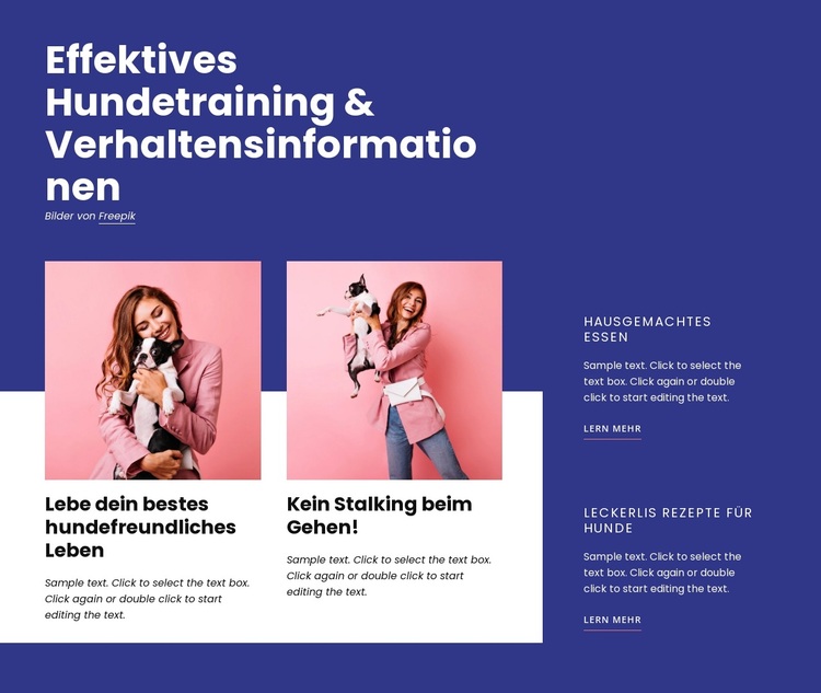 Effektives Hundetraining WordPress-Theme