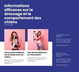 Dressage Efficace Des Chiens - Créateur De Sites Web Gratuit