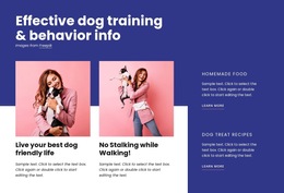 Effective Dog Training - Template HTML5, Responsive, Free