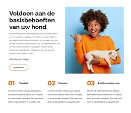De Basisbehoeften Van De Hond - HTML-Sjabloon Downloaden
