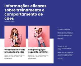 Treinamento Eficaz De Cães Modelo De Site HTML CSS