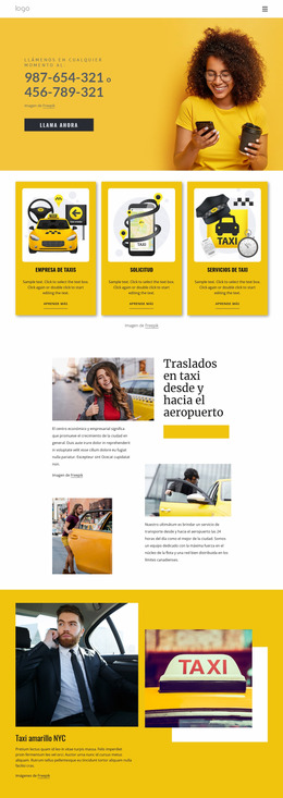 Servicio De Taxi De Calidad - Plantilla Joomla Adaptable Gratuita