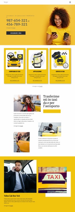 Servizio Taxi Di Qualità - Builder HTML