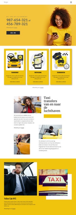 Kwaliteitstaxiservice - Aangepaste Sjabloon Voor Één Pagina