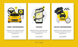 Usługi Taksówkarskie - Szablon Strony HTML