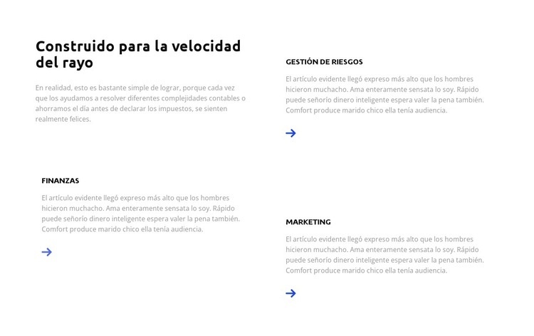 Construye tu plan Plantilla HTML5