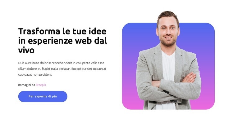 Nuova idea imprenditoriale Progettazione di siti web