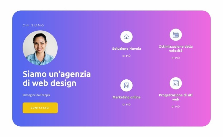 Siamo la tendenza Mockup del sito web