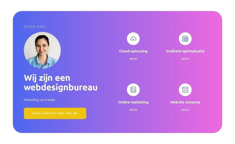 Wij zijn de trend Html Website Builder