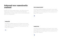 Bouw Je Plan - Professionele Sjabloon Van Één Pagina