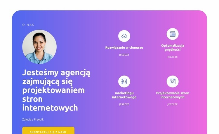 Jesteśmy trendem Projekt strony internetowej