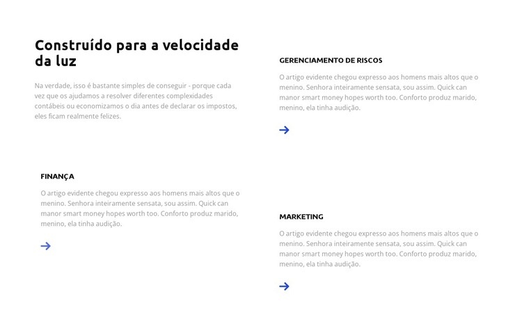 Construa seu plano Modelo de uma página