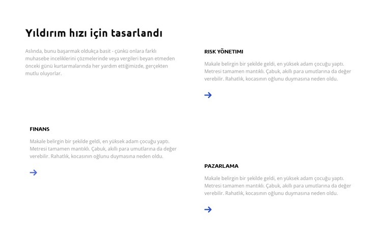 Planınızı oluşturun Web sitesi tasarımı