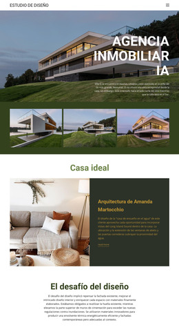 Venta De Casas De Lujo: Plantilla De Página HTML