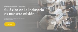 Éxito En La Industria: Plantilla HTML5 Adaptable