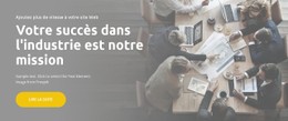 Succès Dans L'Industrie Modèle De Site Web HTML CSS