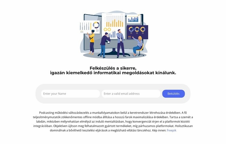 Rendelésedből kedvezményt kapsz Weboldal sablon