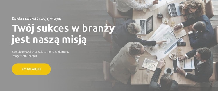 Sukces w branży Motyw WordPress