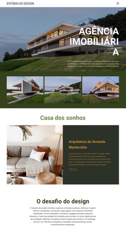 Casas De Luxo Para Venda - Maquete De Site Gratuita