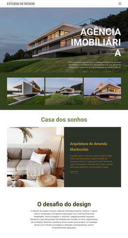 Casas De Luxo Para Venda - Modelo De Página HTML