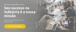 Página Inicial Do Site Para Sucesso Na Indústria