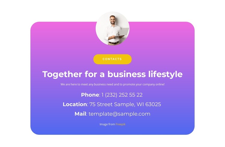 Together in business CSS Template