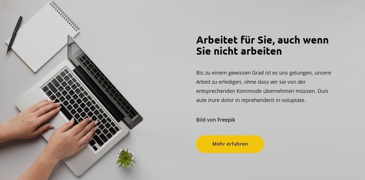 Aktiv arbeiten CSS-Vorlage