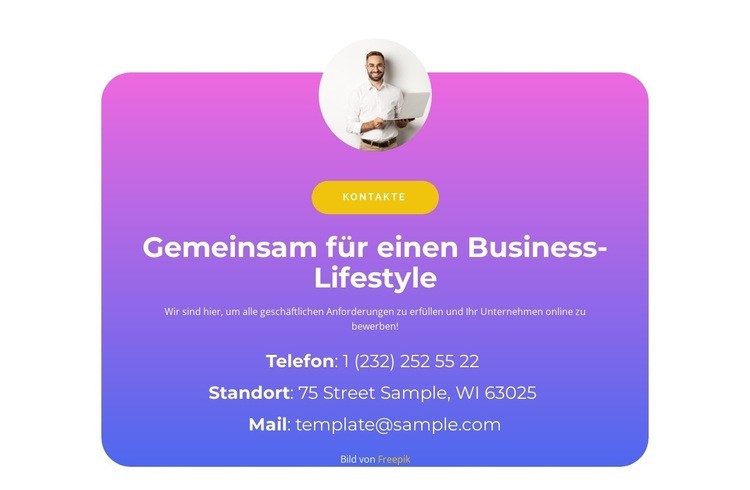 Gemeinsam im Geschäft HTML Website Builder