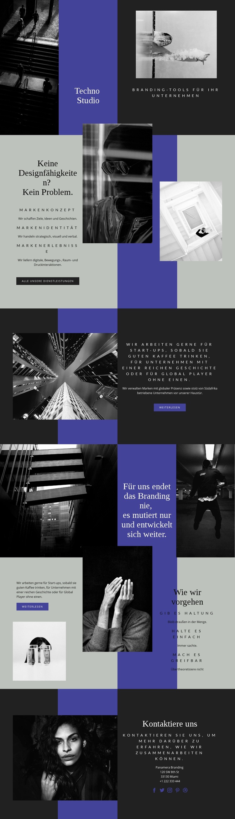 Techno-Fähigkeiten im Business Website design