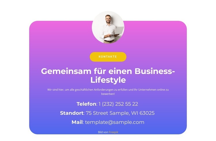 Gemeinsam im Geschäft Website design