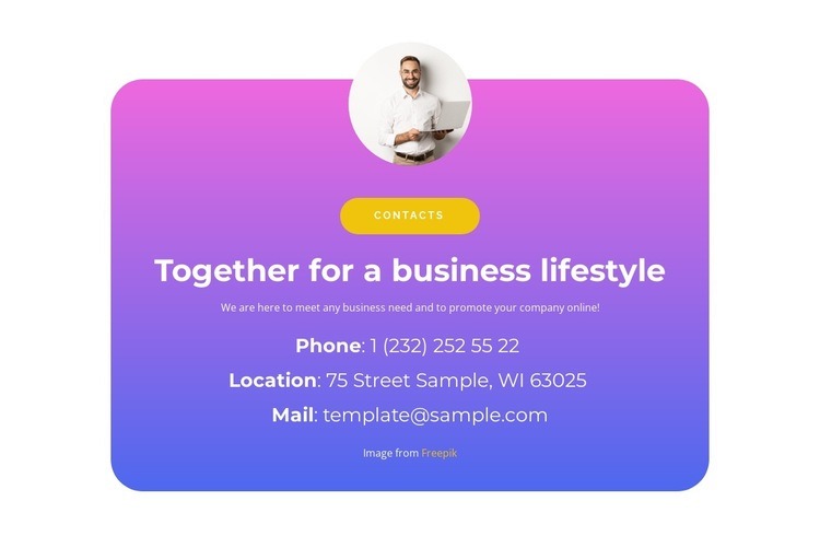 Together in business Elementor Template Alternative