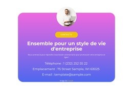 Une Conception De Site Web Exclusive Pour Ensemble En Affaires