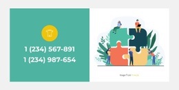 Two Phones For Consultation - Beautiful Html Code