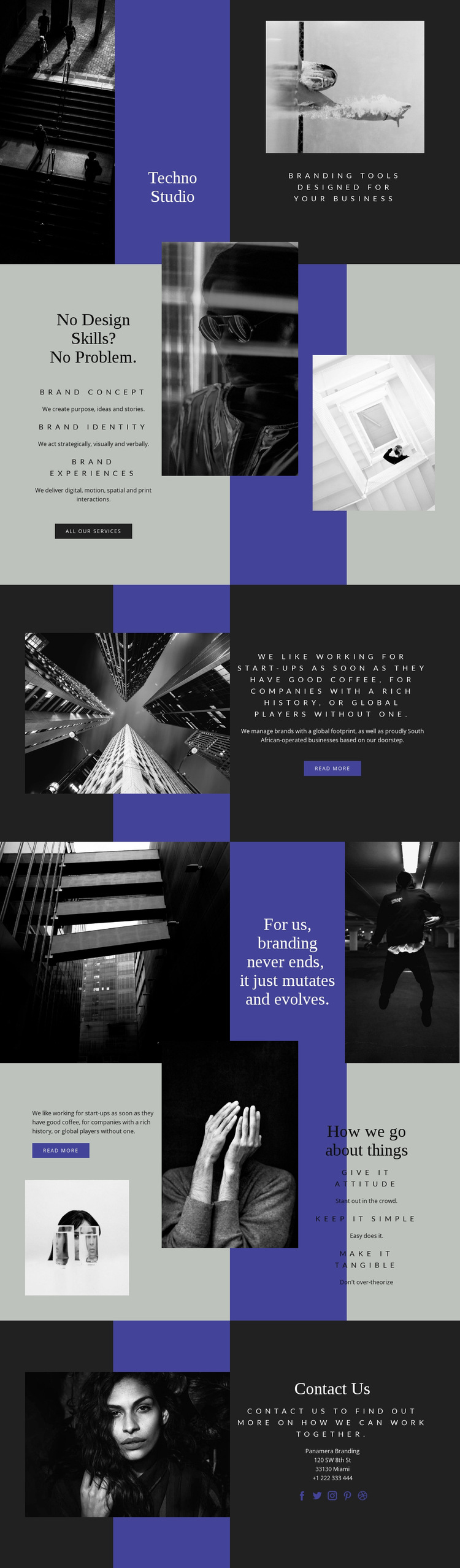 Techno skills in business HTML5 Template