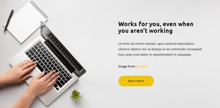 Work actively HTML5 Template