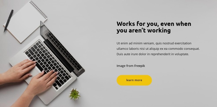 Work actively HTML5 Template