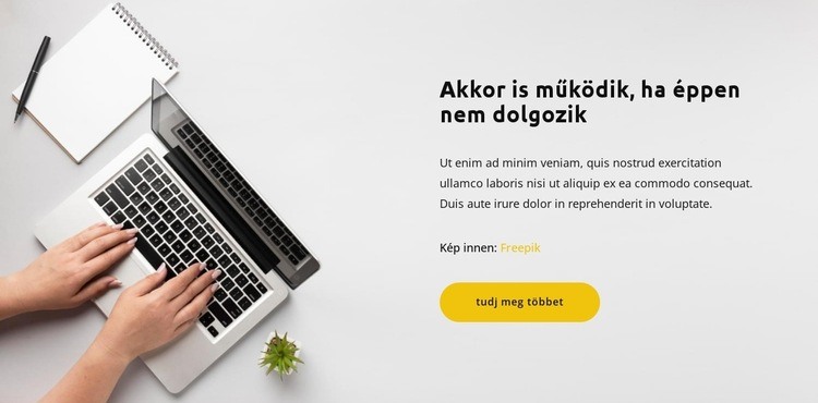 Dolgozz aktívan Weboldal sablon