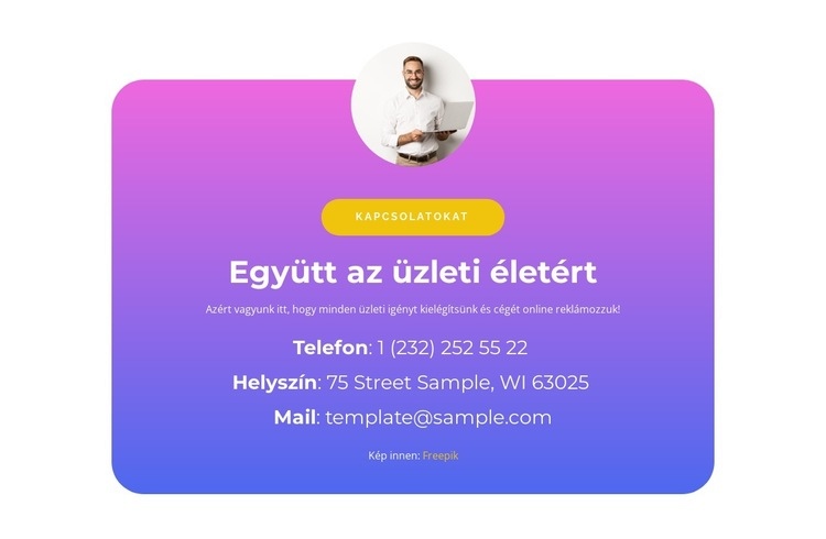 Együtt az üzleti életben WordPress Téma