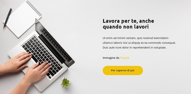 Lavora attivamente Modello Joomla