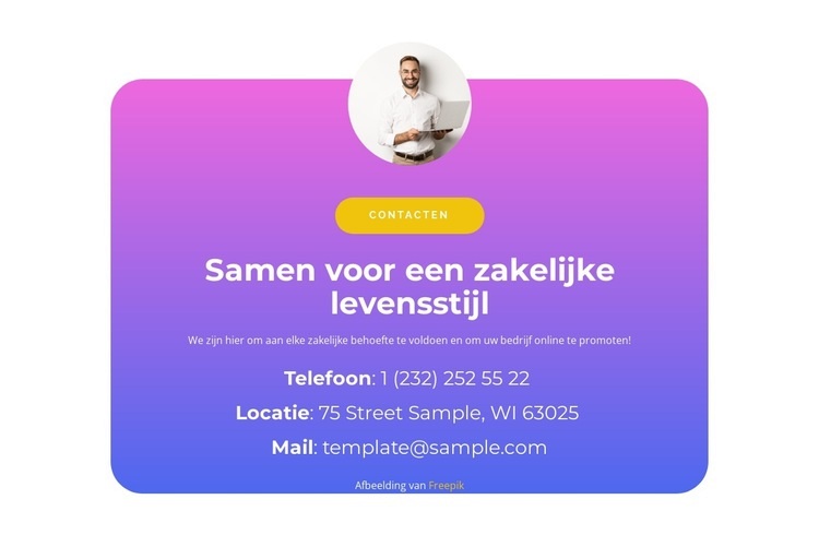 Samen ondernemen Website ontwerp