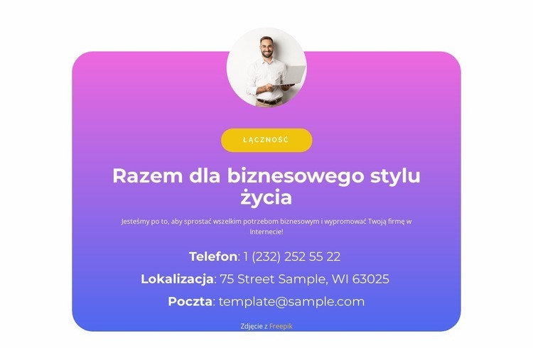 Razem w biznesie Projekt strony internetowej