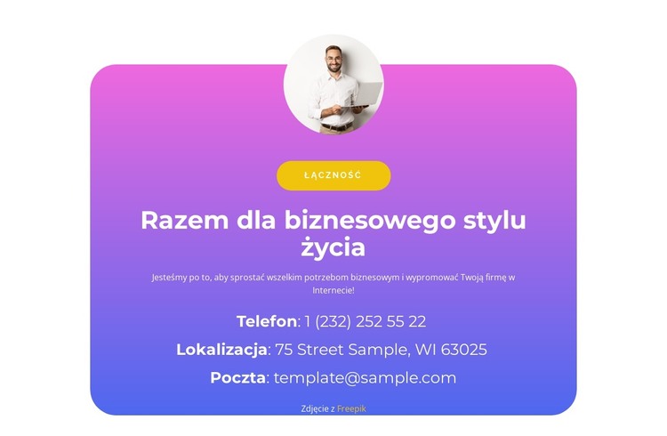 Razem w biznesie Szablon HTML