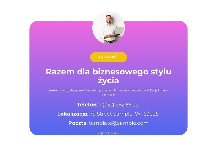 Razem w biznesie Szablon HTML5