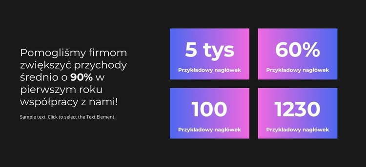 90 procent sukcesu Szablon witryny sieci Web